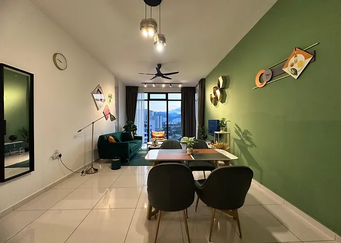 New 2Br Georgetown Warm And Lovely Homestay 10Pax-无敌美景两房民宿 Beacon Executive Suite