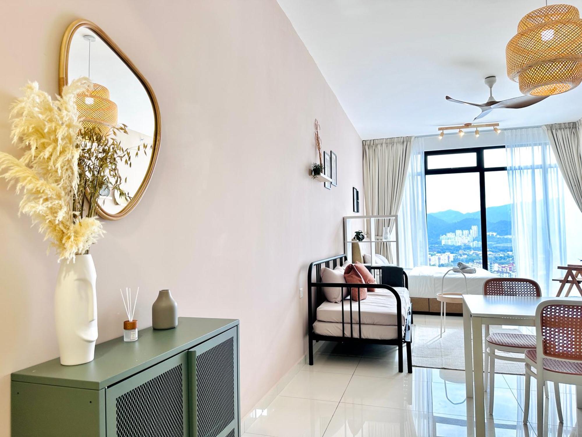 Apartment New 2br Warm And Lovely 10pax-无敌美景两房民宿 Beacon Executive George Town