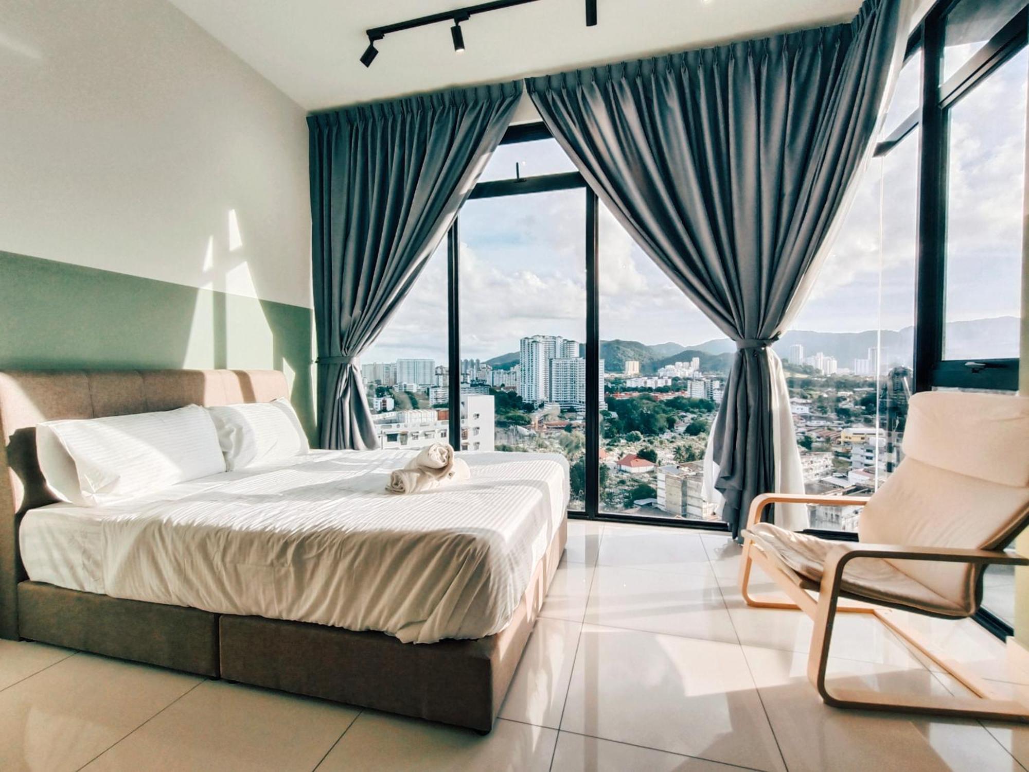 Apartment New 2br Warm And Lovely 10pax-无敌美景两房民宿 Beacon Executive George Town