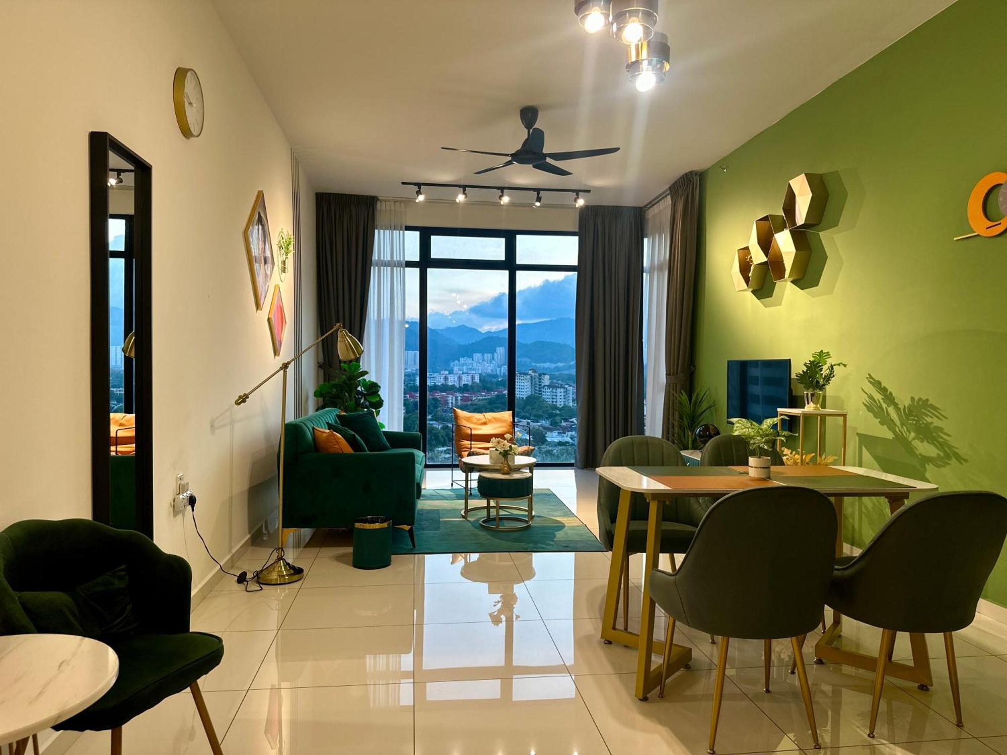 New 2br Warm And Lovely 10pax-无敌美景两房民宿 Beacon Executive Apartment George Town
